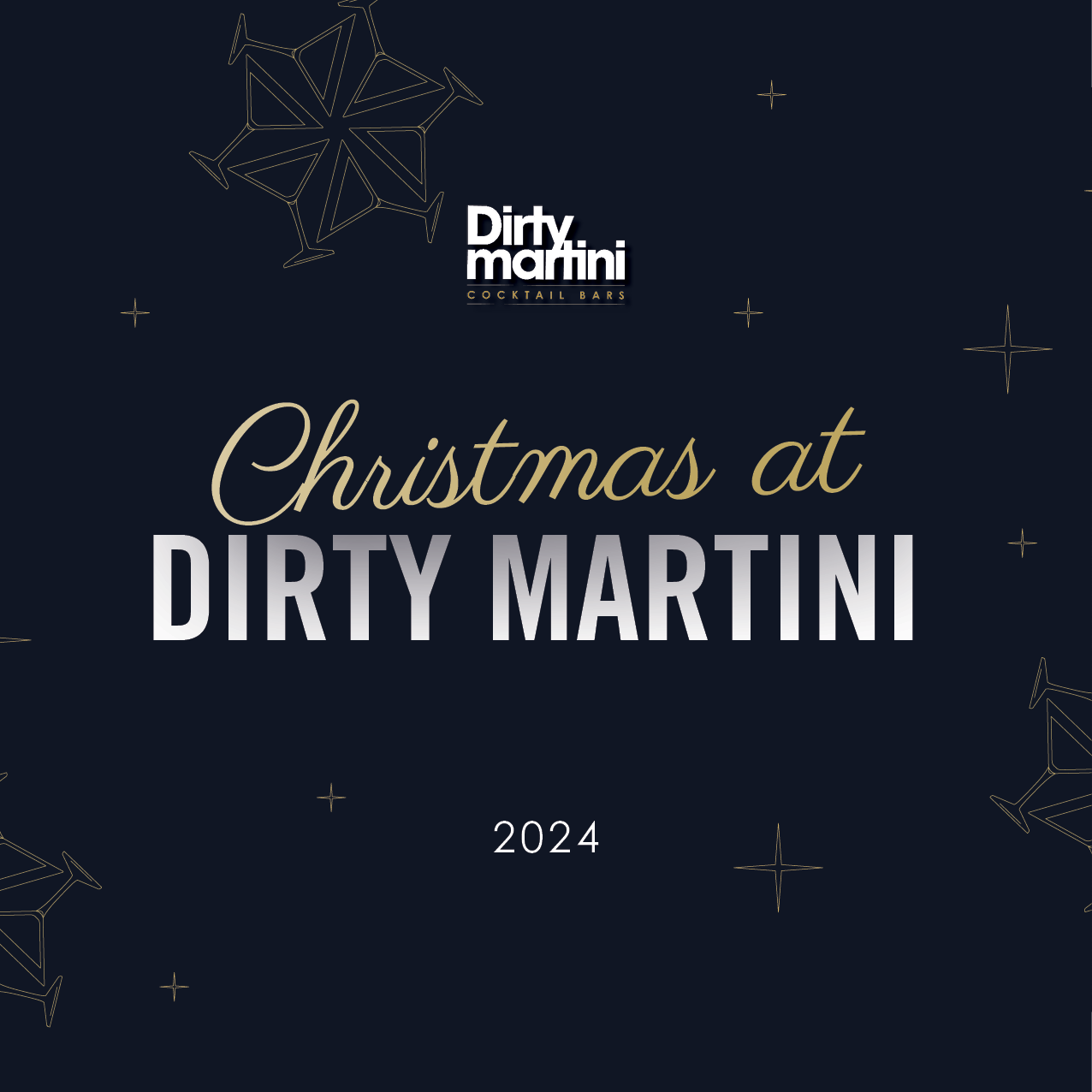 Dirty Martini Christmas Poster