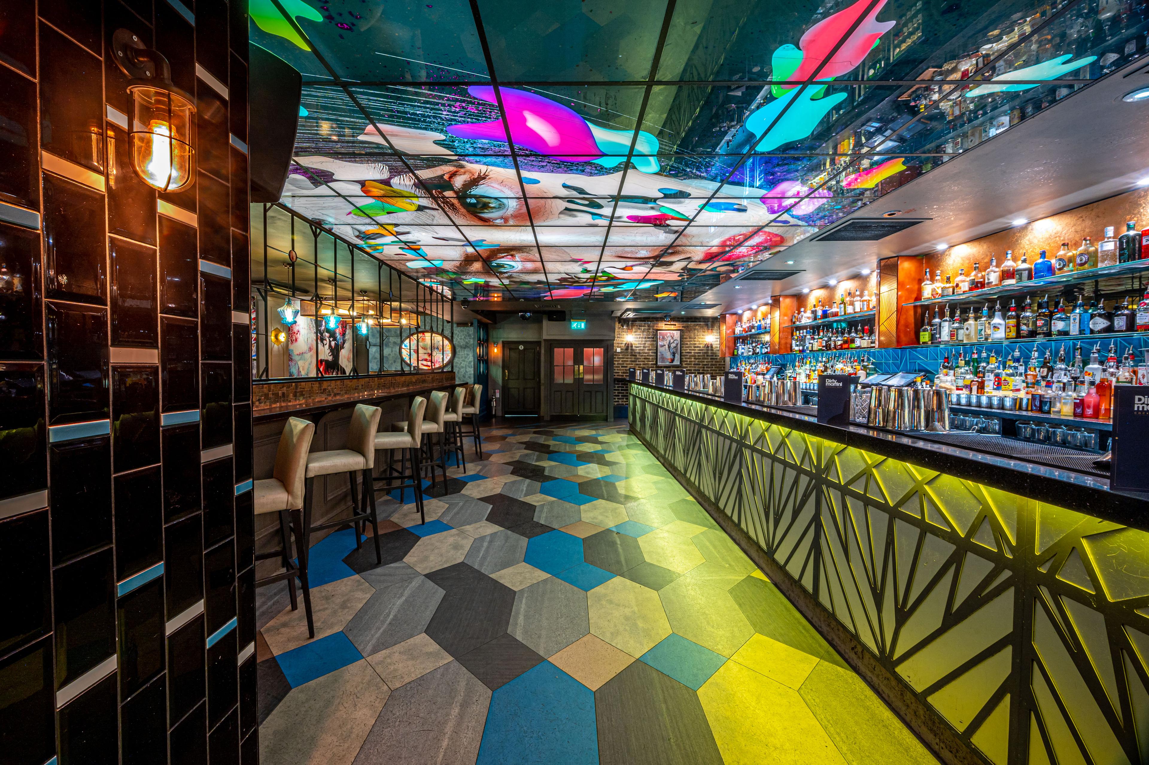 Image of the bar area at Dirty Martini in Bishopsgate