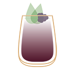 an illustration of the Shiso Fine cocktail.